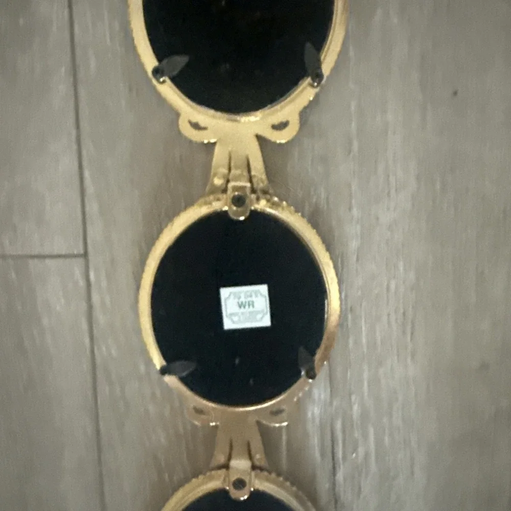 Vintage Bombay Company 3-Tiered Gold Toned Hanging Picture Frames 2